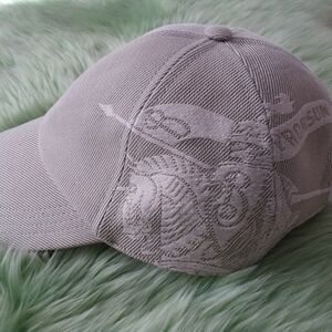 Burberry Gray Embroidered Cap